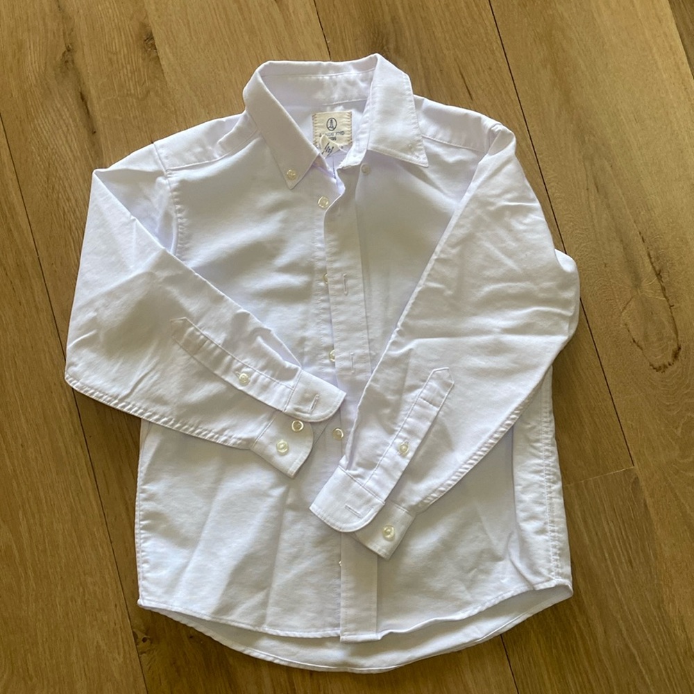 Lands end white dress shirt